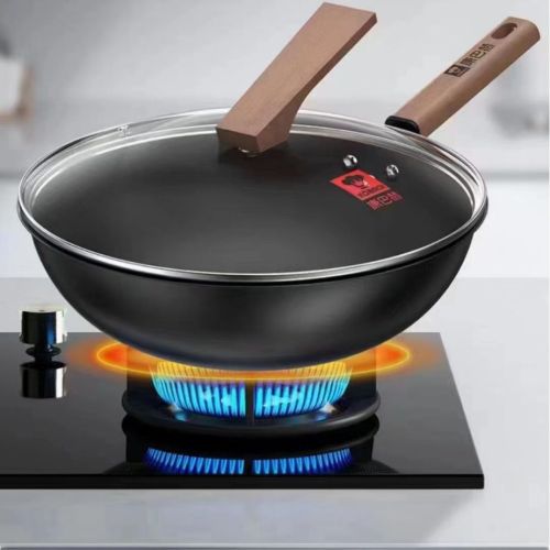 康巴赫深氮两件套 家用炒锅汤锅锅具两件套